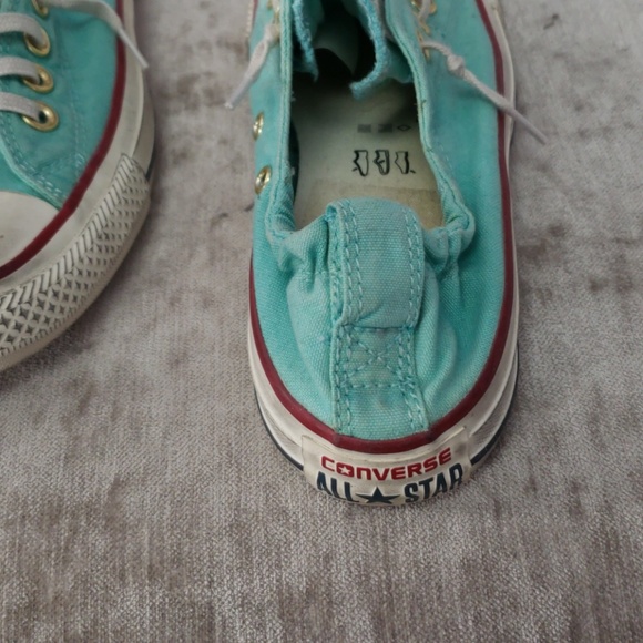 Converse aqua size 5 elastic back sneakers - Picture 2 of 4